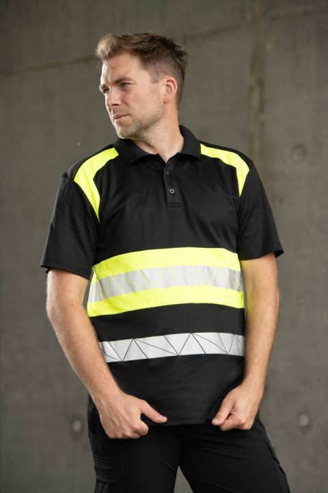 ECO RIVAL SEVEN KINGS KOSZULKA POLO CZARNY/ŻÓŁTY ECO RIVAL SEVEN KINGS KOSZULKA POLO CZARNY/ŻÓŁTY