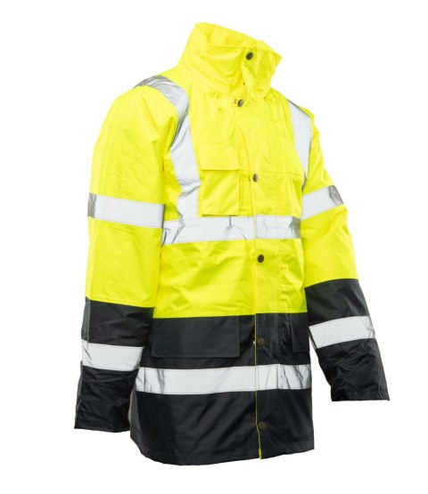 BENEFIT HI-VI KURTKA PARKA - KAT.II KLASA 3 - Żółty