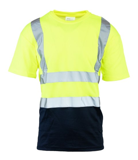 KOSZULKA Z PASAMI ODBLASKOWYMI BRIXTON FLASH 50-50 160G - żółty KOSZULKA Z PASAMI ODBLASKOWYMI BRIXTON FLASH 50-50 160G - żółty