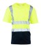KOSZULKA Z PASAMI ODBLASKOWYMI BRIXTON FLASH 50-50 160G - żółty