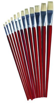 Pędzle 579 płaskie 12 szt. rozm. 1-12, 12 szt. GRAND 170-1423 Pędzle 579 płaskie 12 szt. rozm. 1-12, 12 szt. GRAND 170-1423