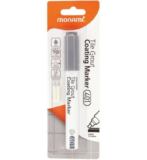 Marker do fug Tile Grout Coating 401 szary MONAMI 160-2477 Marker do fug Tile Grout Coating 401 szary MONAMI 160-2477