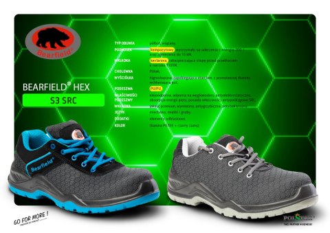 PÓŁBUT BEARFIELD HEX S3 SRC NIEBIESKI PÓŁBUT BEARFIELD HEX S3 SRC NIEBIESKI