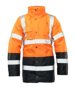 BENEFIT HI-VI KURTKA PARKA - KAT.II KLASA 3 - Pomarańczowy S