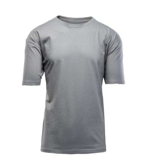 KOSZULKA BAWEŁNA SZARY - Stalowy 2XL. KOSZULKA BAWEŁNA SZARY - Stalowy 2XL.