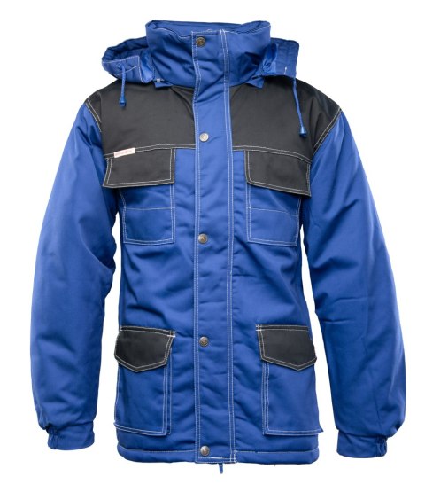 KURTKA PARKA WSTAWKA KOLOR - Niebiesko/Czarny L KURTKA PARKA WSTAWKA KOLOR - Niebiesko/Czarny L