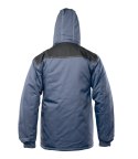 KURTKA PARKA WSTAWKA KOLOR - Stalowo - czarny M