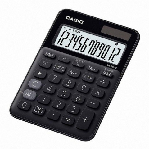 Kalkulator CASIO MS-20UC-BK BOX czarny Kalkulator CASIO MS-20UC-BK BOX czarny
