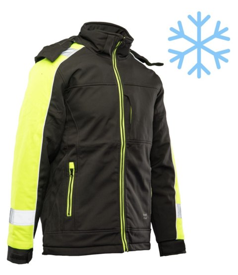 OCIEPLANY SOFTSHELL RIVAL - Czarny/seledyn M OCIEPLANY SOFTSHELL RIVAL - Czarny/seledyn M
