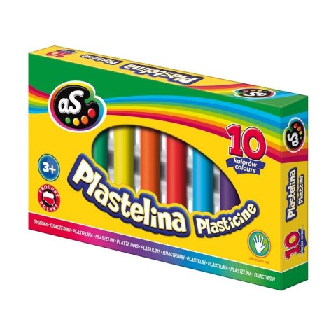 Plastelina AS 10 kolorów, 303219002 Plastelina AS 10 kolorów, 303219002