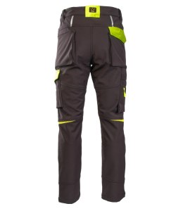 RIVAL SPODNIE SOFTSHELL OCIEPLANE CZARNY/ŻÓŁTY - Czarny-Żółty(cy) 3XL.