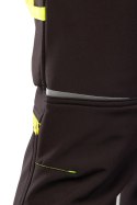 RIVAL SPODNIE SOFTSHELL OCIEPLANE CZARNY/ŻÓŁTY - Czarny-Żółty(cy) 3XL.