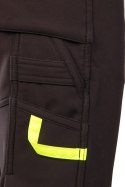 RIVAL SPODNIE SOFTSHELL OCIEPLANE CZARNY/ŻÓŁTY - Czarny-Żółty(cy) 3XL.