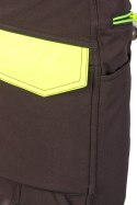 RIVAL SPODNIE SOFTSHELL OCIEPLANE CZARNY/ŻÓŁTY - Czarny-Żółty(cy) 3XL.