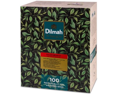 Herbata DILMAH English breakfast 100 kopert x2g czarna z zawieszką Herbata DILMAH English breakfast 100 kopert x2g czarna z zawieszką
