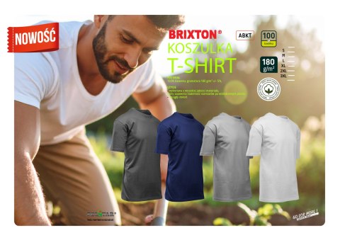 KOSZULKA BAWEŁNA GRANAT - Granatowy 2XL. KOSZULKA BAWEŁNA GRANAT - Granatowy 2XL.