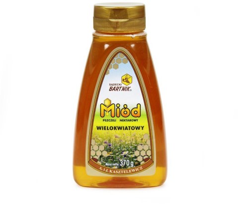 Miód wielokwiatowy z dozownikiem SĄDECKI BARTNIK 370g Miód wielokwiatowy z dozownikiem SĄDECKI BARTNIK 370g