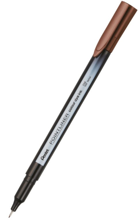 Cienkopis pointliner colour, orzechowy z tuszem na bazie wody, S40-E PENTEL