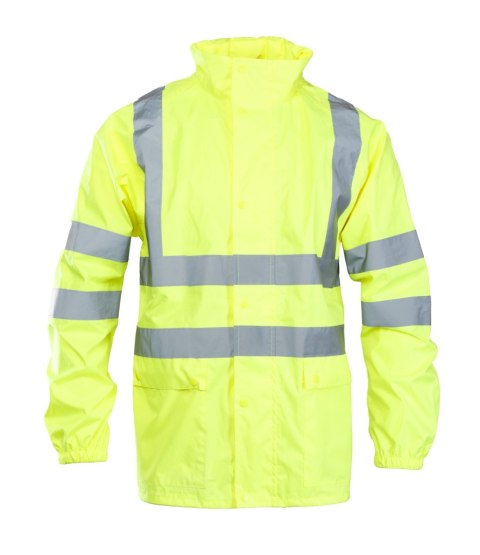 FLASH KURTKA POLIESTER/PU - Żółty 3XL.