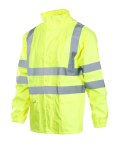 FLASH KURTKA POLIESTER/PU - Żółty 3XL.