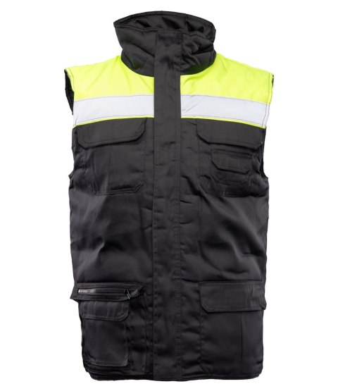 KAMIZELKA BRASS VISION PLUS - żółto-czarny 2XL. KAMIZELKA BRASS VISION PLUS - żółto-czarny 2XL.