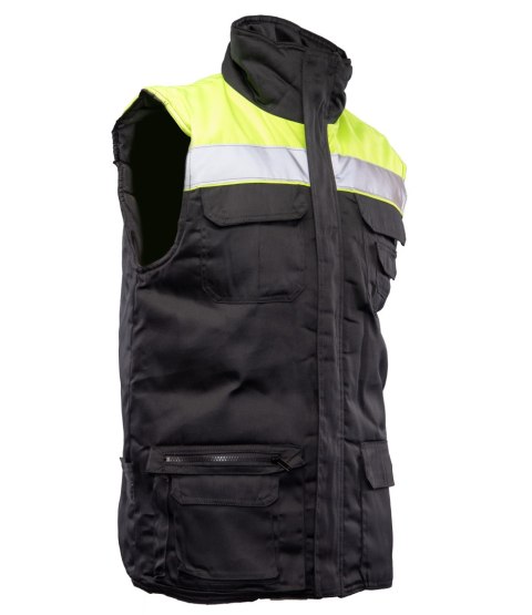 KAMIZELKA BRASS VISION PLUS - żółto-czarny 2XL. KAMIZELKA BRASS VISION PLUS - żółto-czarny 2XL.