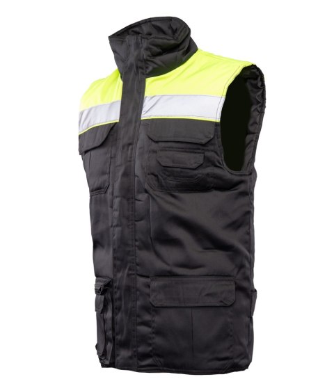 KAMIZELKA BRASS VISION PLUS - żółto-czarny 2XL. KAMIZELKA BRASS VISION PLUS - żółto-czarny 2XL.