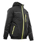 KURTKA SAFE CZARNA - Czarny/Żółty L