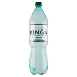 Woda KINGA PIENIŃSKA 1,5L (6szt.) NATURALNA delikatnie gazowana (zielona)