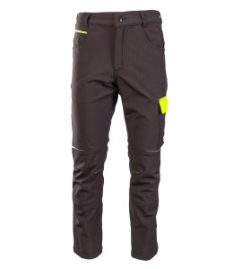 RIVAL SPODNIE SOFTSHELL OCIEPLANE CZARNY/ŻÓŁTY - Czarny-Żółty(cy) 2XL.