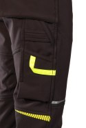RIVAL SPODNIE SOFTSHELL OCIEPLANE CZARNY/ŻÓŁTY - Czarny-Żółty(cy) 2XL.