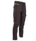 RIVAL SPODNIE SOFTSHELL OCIEPLANE CZARNY/ŻÓŁTY - Czarny-Żółty(cy) L