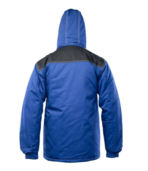 KURTKA PARKA WSTAWKA KOLOR - Niebiesko/Czarny M