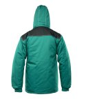KURTKA PARKA WSTAWKA KOLOR - zielono - czarny L