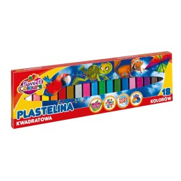 Plastelina 18 kolorów kwadratowa, 91611 KOMA