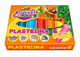 Plastelina 6 kolorów fluorescencyjna, 01525 KOMA