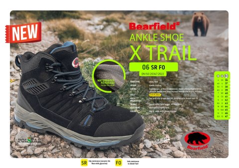 TRZEWIK BEARFIELD X TRAIL TRZEWIK O6 SR FO - CN - czarny/niebieski 38