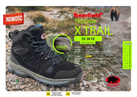 TRZEWIK BEARFIELD X TRAIL TRZEWIK O6 SR FO - CN - czarny/niebieski 39