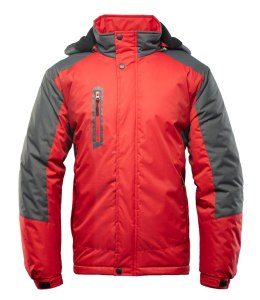 BENEFIT TORRO KURTKA STALOWY/CZERWONY - SC 2XL.