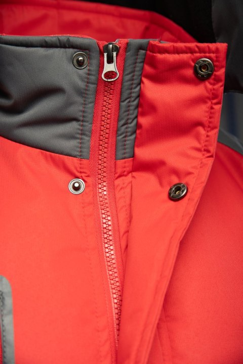 BENEFIT TORRO KURTKA STALOWY/CZERWONY - SC 2XL.