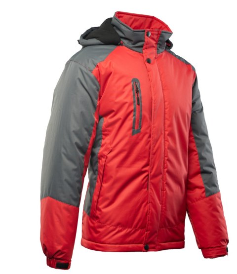 BENEFIT TORRO KURTKA STALOWY/CZERWONY - SC M