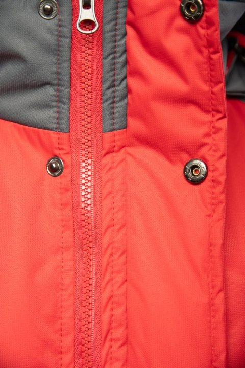 BENEFIT TORRO KURTKA STALOWY/CZERWONY - SC S