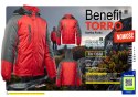 BENEFIT TORRO KURTKA STALOWY/CZERWONY - SC S