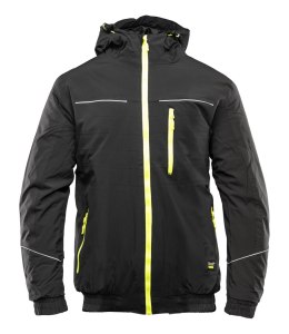 KURTKA SAFE CZARNA - Czarny/Żółty 2XL.