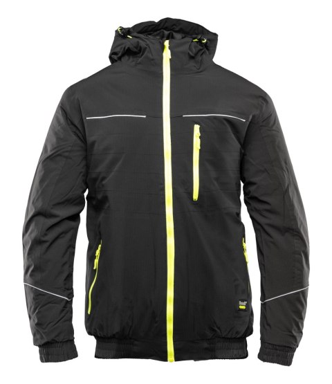 KURTKA SAFE CZARNA - Czarny/Żółty 2XL.