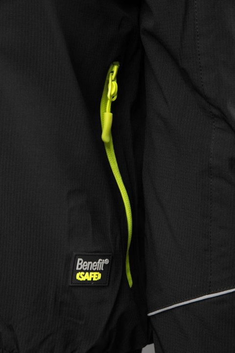 KURTKA SAFE CZARNA - Czarny/Żółty 2XL.