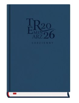 Terminarz Codzienny A5 2026 - granat Michalczyk i Prokop T-255T-3G kalendarz dzienny (sb i nd na oddzielnych stronach)