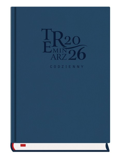 Terminarz Codzienny A5 2026 - granat Michalczyk i Prokop T-255T-3G kalendarz dzienny (sb i nd na oddzielnych stronach)