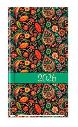 Terminarz Kieszonkowy 90x165mm 2026 Michalczyk i Prokop T-231F-03 kalendarz 1 tydzień na 2 stronach