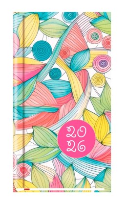 Terminarz Kieszonkowy 90x165mm 2026 Michalczyk i Prokop T-231F-04 kalendarz 1 tydzień na 2 stronach